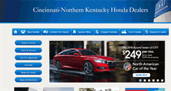 Desktop Screenshot of cincinnatinorthernkentuckyhondadealers.com